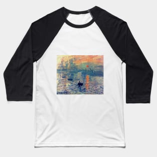 Impression, Sunrise by Claude Monet (1872) Baseball T-Shirt